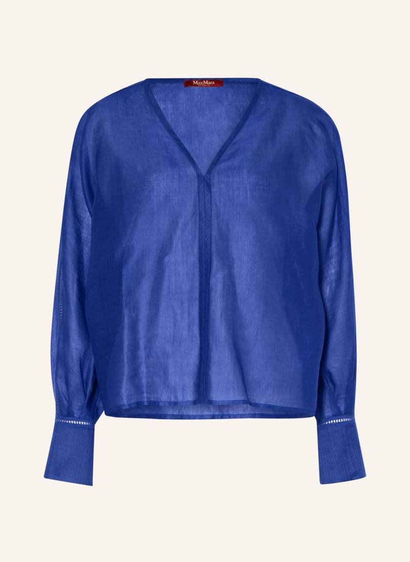 Max Mara Studio Blusenshirt Leccio blau von Max Mara STUDIO