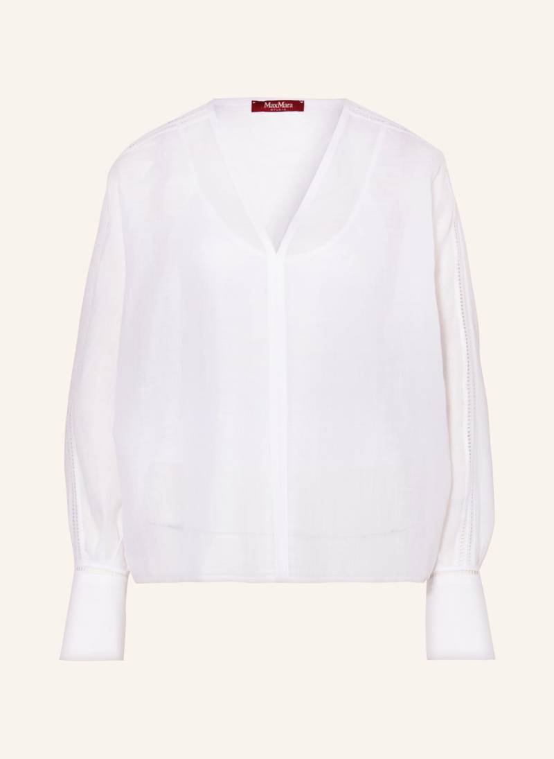 Max Mara Studio Blusenshirt Leccio weiss von Max Mara STUDIO