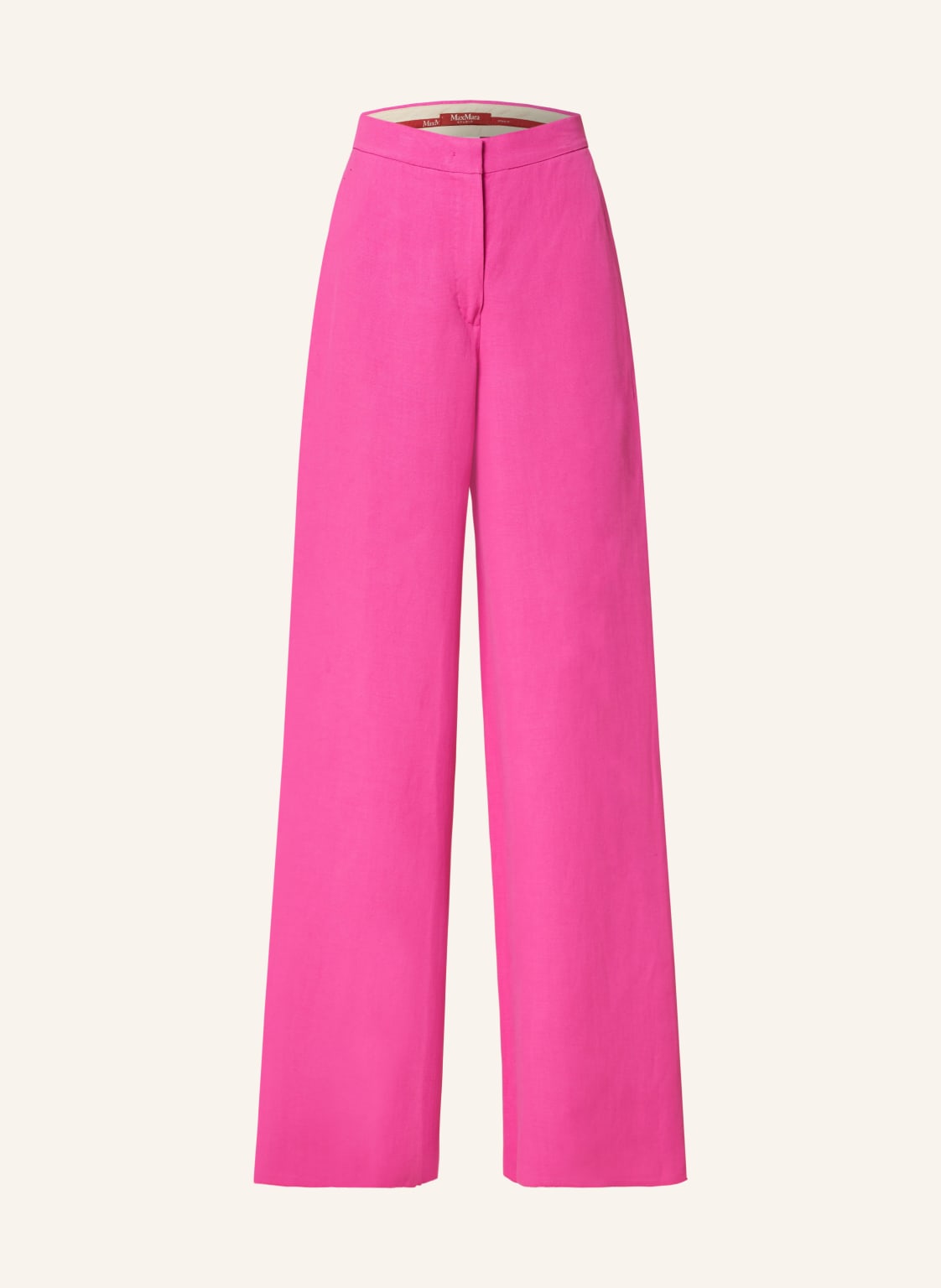 Max Mara Studio Marlenehose Gary Mit Leinen pink