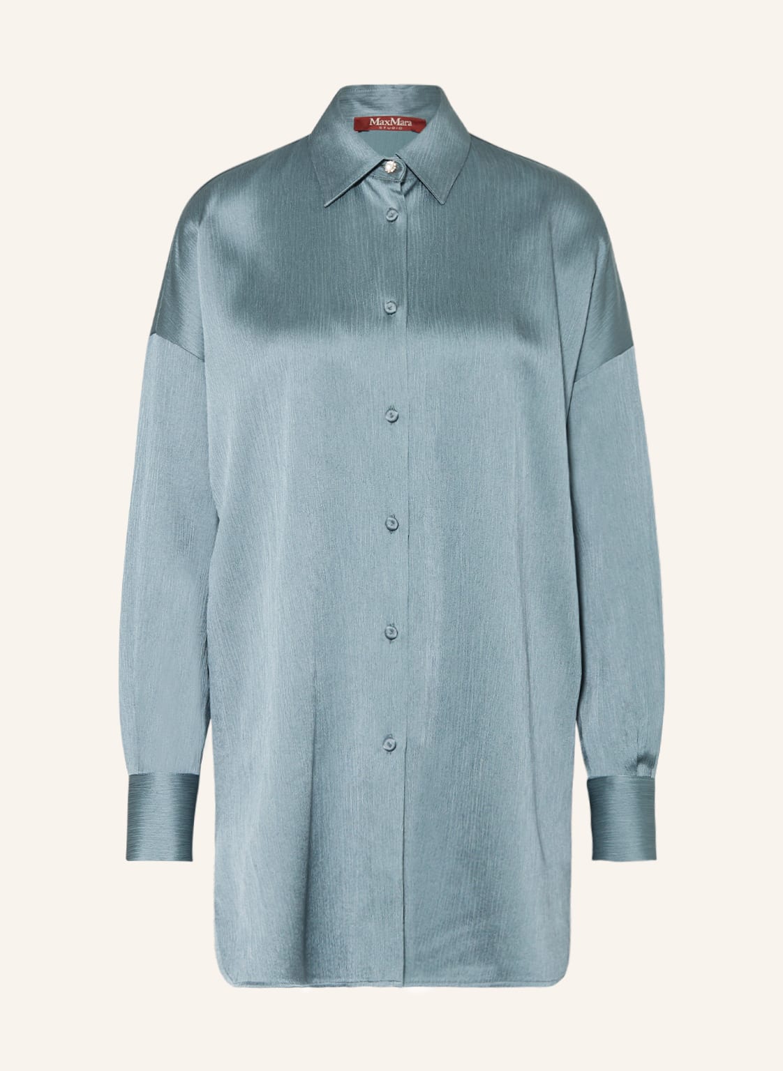 Max Mara Studio Oversized-Hemdbluse Cursore blau von Max Mara STUDIO