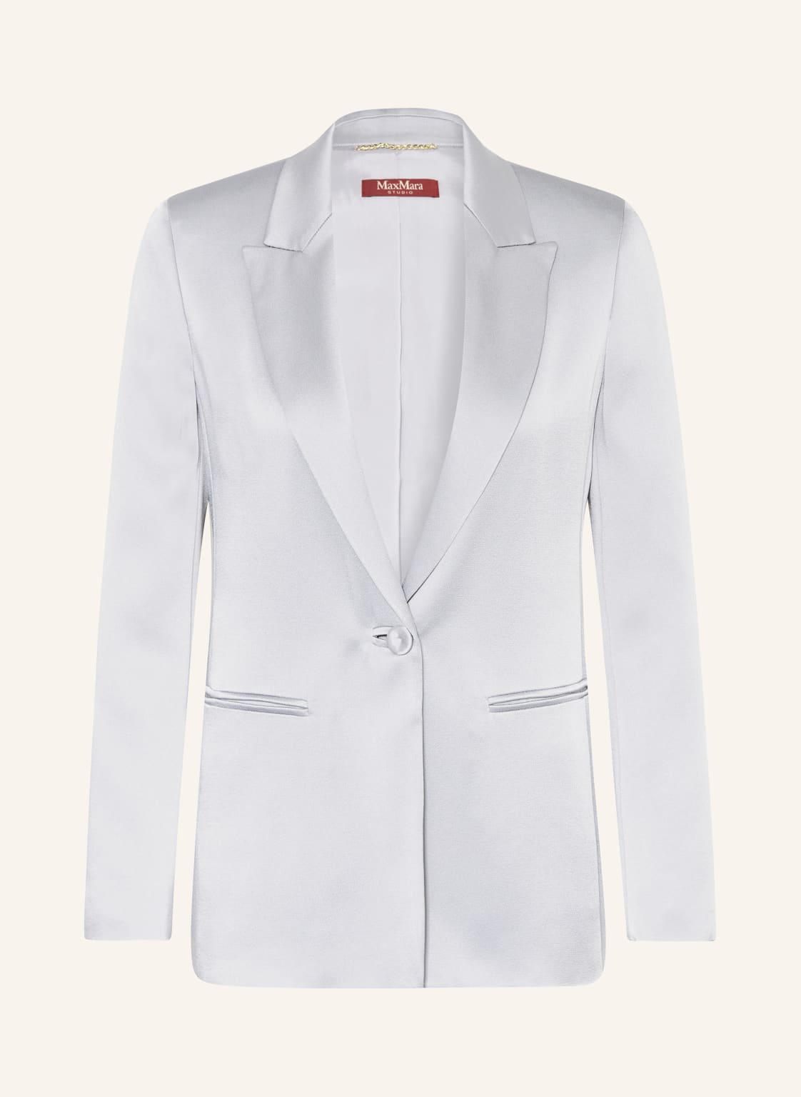 Max Mara Studio Satinblazer Ebert blau von Max Mara STUDIO