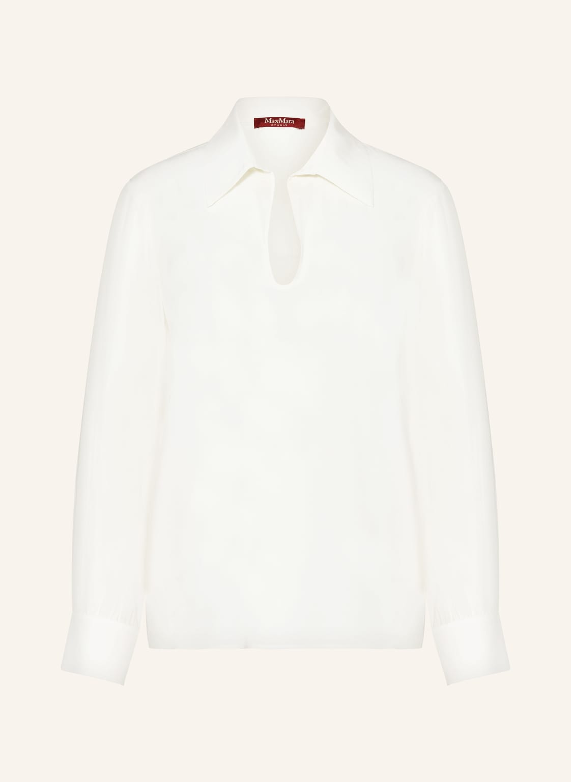 Max Mara Studio Seidenbluse Ubicato weiss von Max Mara STUDIO