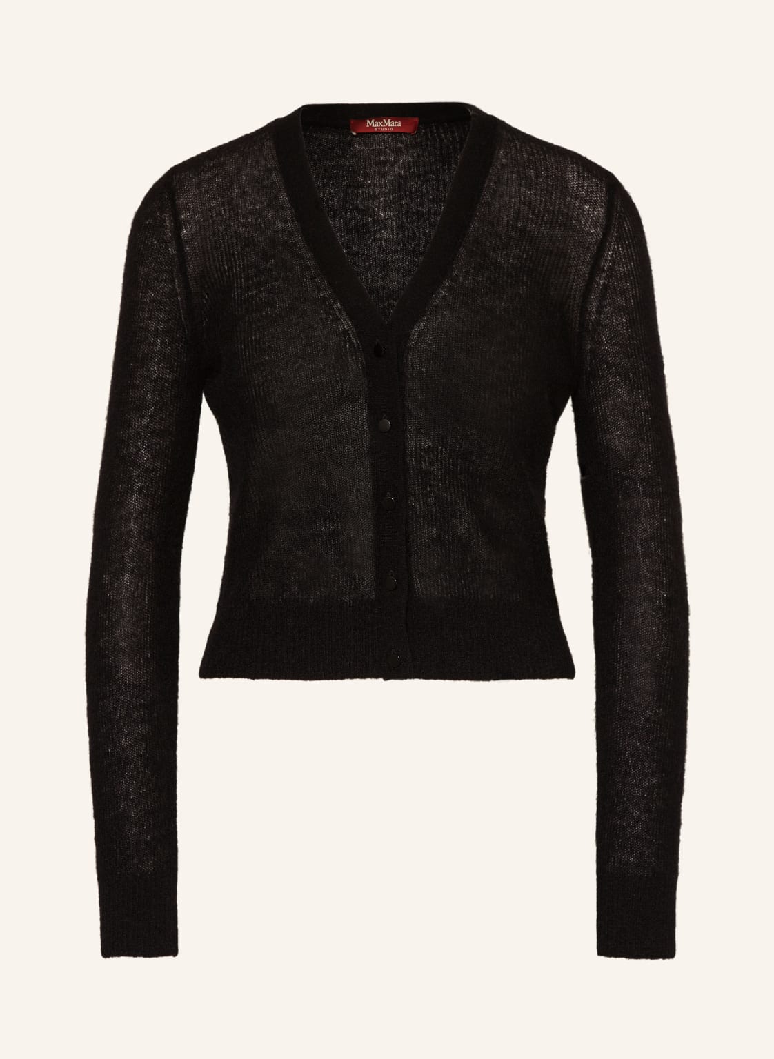 Max Mara Studio Strickjacke Ramo Mit Mohair schwarz von Max Mara STUDIO