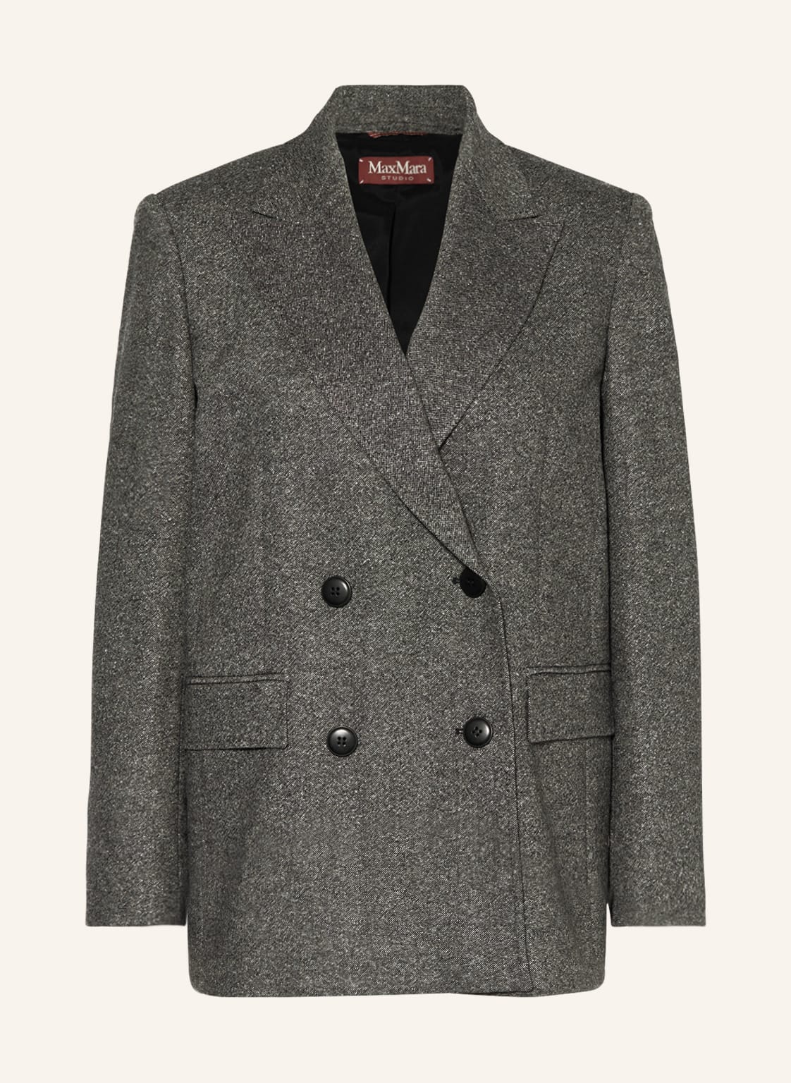 Max Mara Studio Tweed-Blazer Lavagna schwarz von Max Mara STUDIO