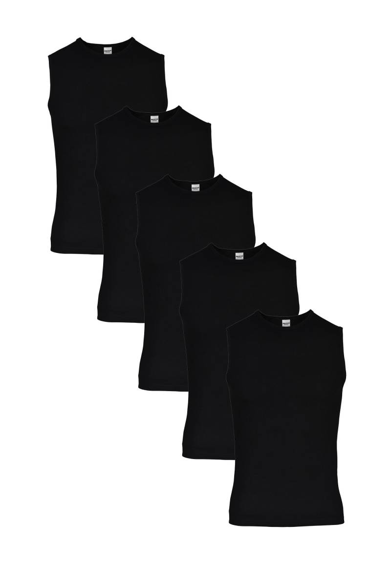 Basic Max Unterhemd 5er Pack Herren Schwarz M von Maxte