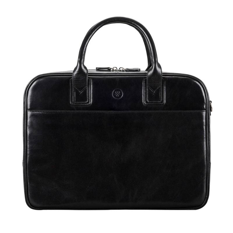 Calvino - Leder Businesstasche Unisex Schwarz ONE SIZE von Maxwell Scott