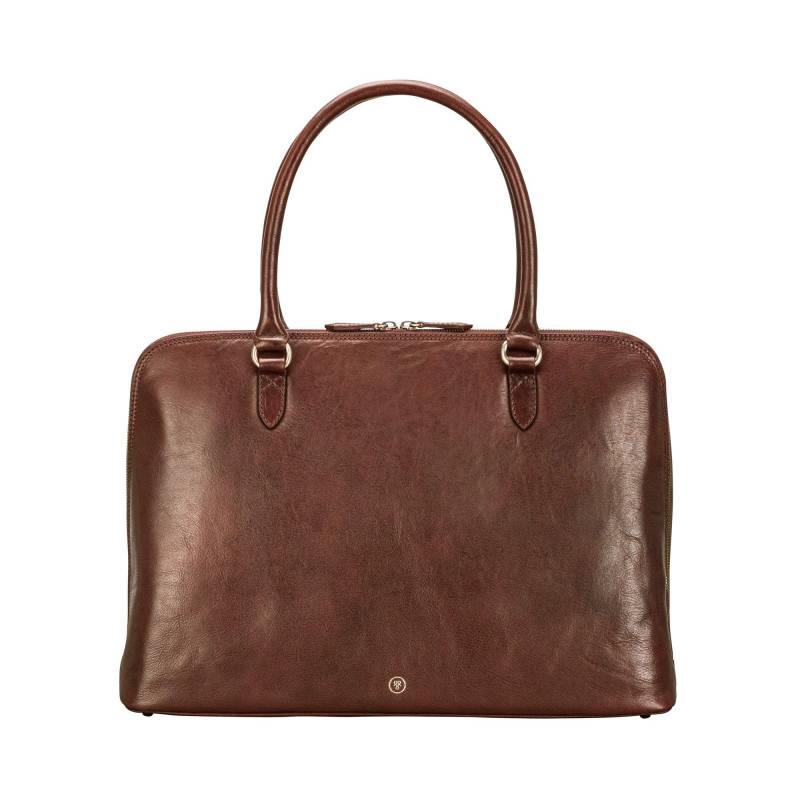 Fiorella - Leder Aktentasche Unisex Tan ONE SIZE von Maxwell Scott