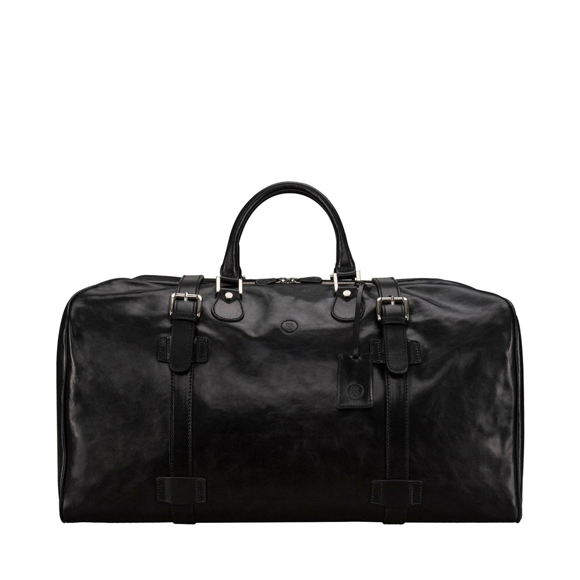 Fleroel - Leder Xl Reisetasche Unisex Schwarz ONE SIZE von Maxwell Scott