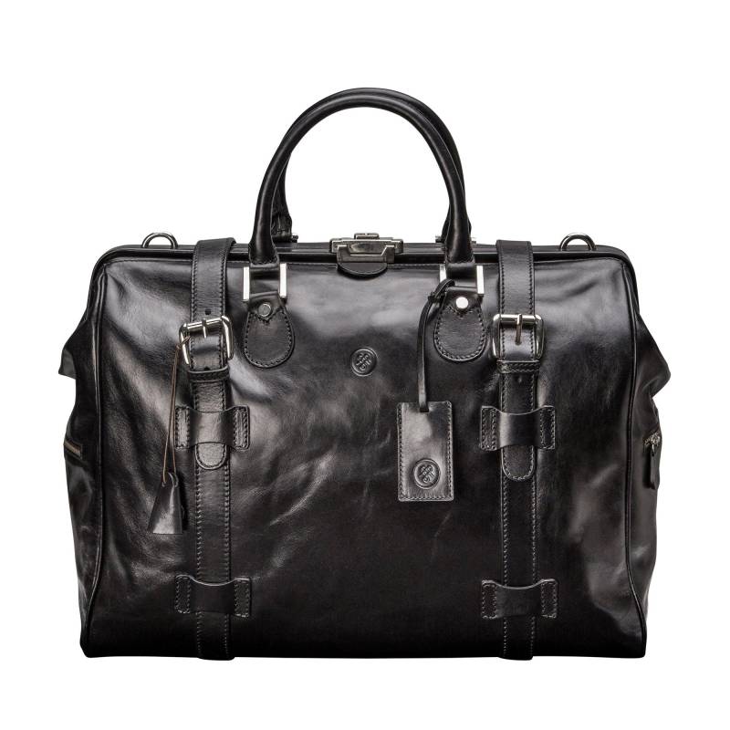 Gassano M - Leder Reisetasche Unisex Schwarz ONE SIZE von Maxwell Scott