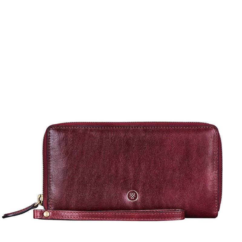 Meleto - Luxus Leder Clutch Damen Bordeaux ONE SIZE von Maxwell Scott