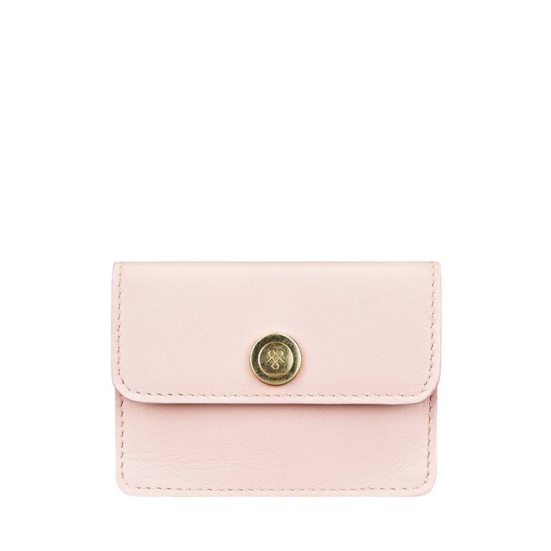 Portofino Nappa - Nappa Leder Visitenkartenhalter Damen Rosa ONE SIZE von Maxwell Scott