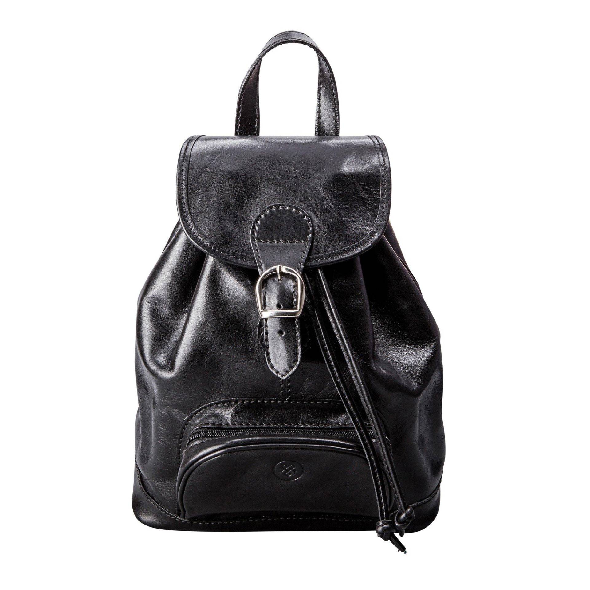 Sparano - Leder Rucksack Damen Schwarz ONE SIZE von Maxwell Scott