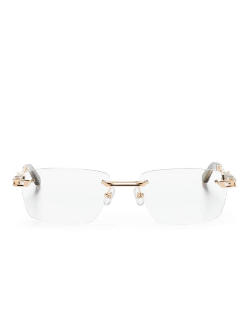 Maybach eyewear Idealist I rectangle-frame glasses - Neutrals von Maybach eyewear