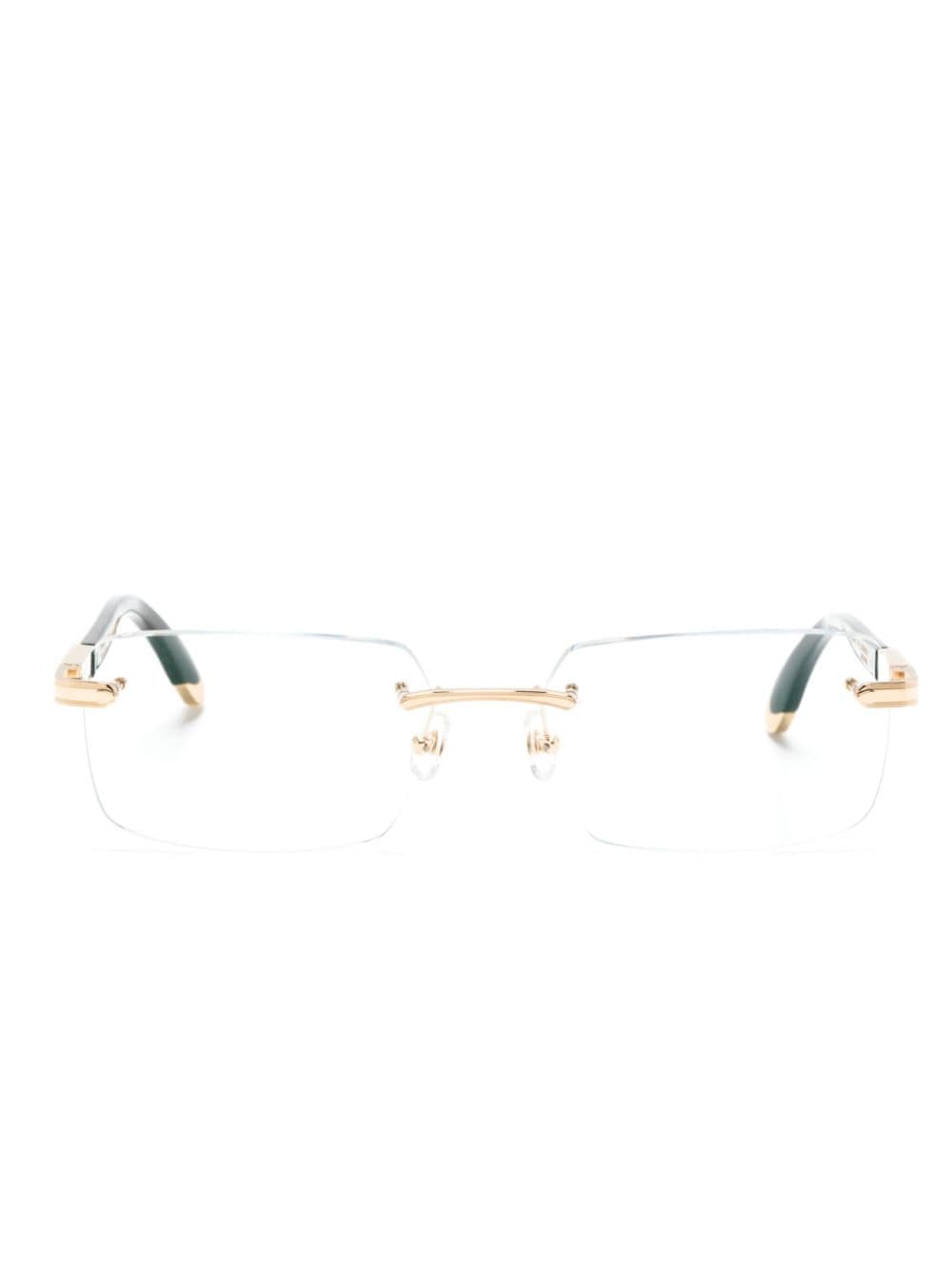 Maybach eyewear Symphony I rectangle-frame glasses - Neutrals von Maybach eyewear