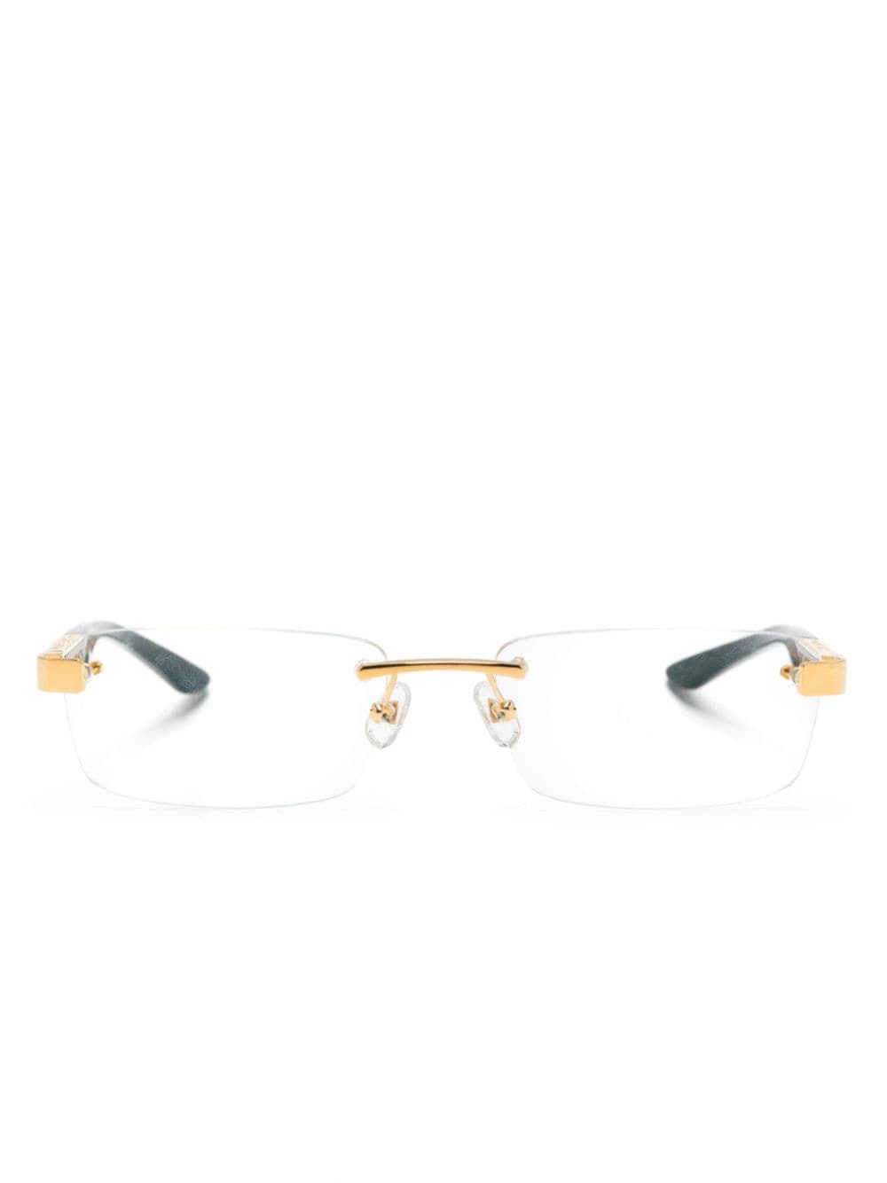 Maybach eyewear The Artist III rectangle-frame glasses - Gold von Maybach eyewear