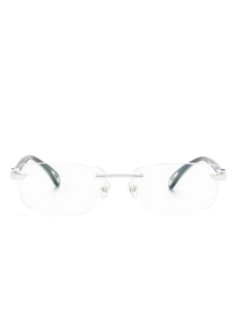 Maybach eyewear The Artist IX rectangle-frame glasses - Silver von Maybach eyewear