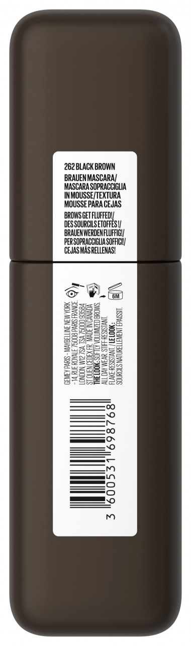 Maybelline NY Eyes - Superfluff Augenbrauen-mousse 262 Black Brown von Maybelline New York