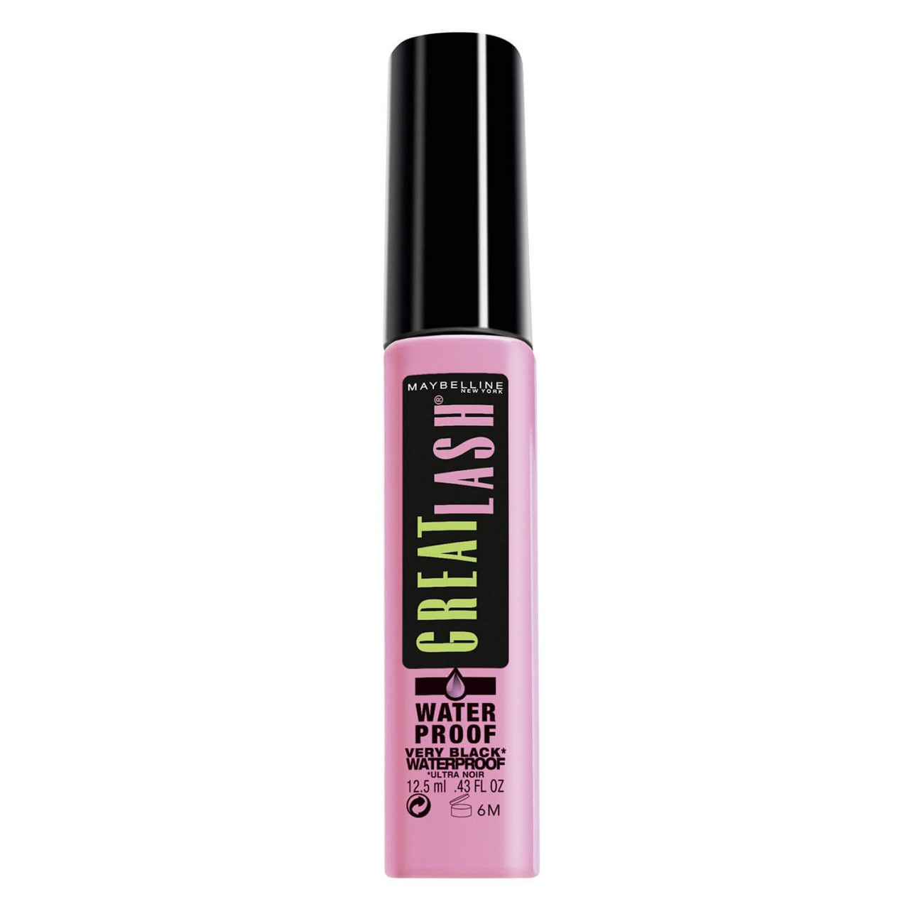 Maybelline NY Mascara - Great Lash Mascara Very Black Waterproof von Maybelline New York