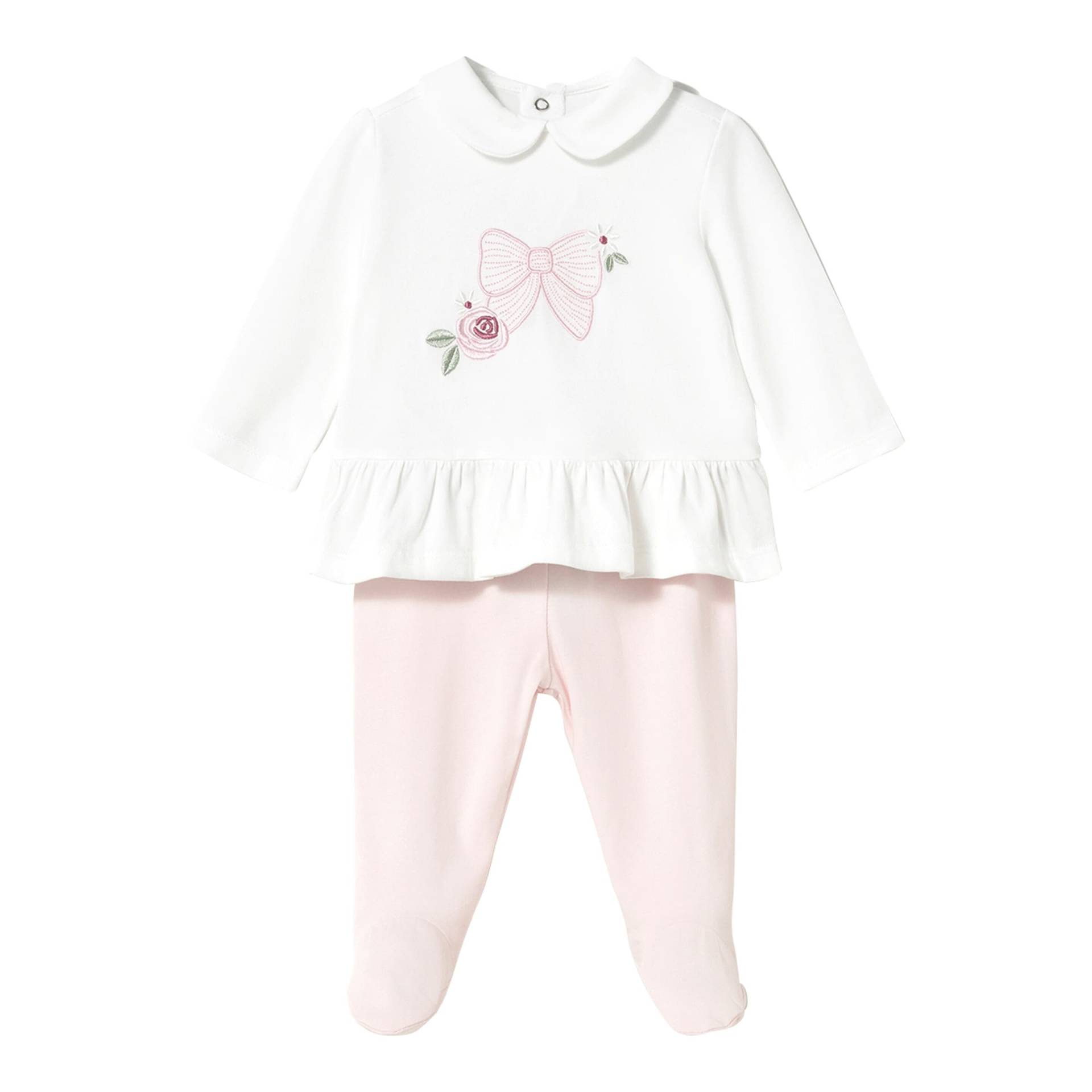 2-tlg. Set Shirt langarm und Hose mit Fuß Bubikragen Schmetterling 2-tlg. Set Shirt langarm und Hose mit Fuß Bubikragen Schmetterling von Mayoral