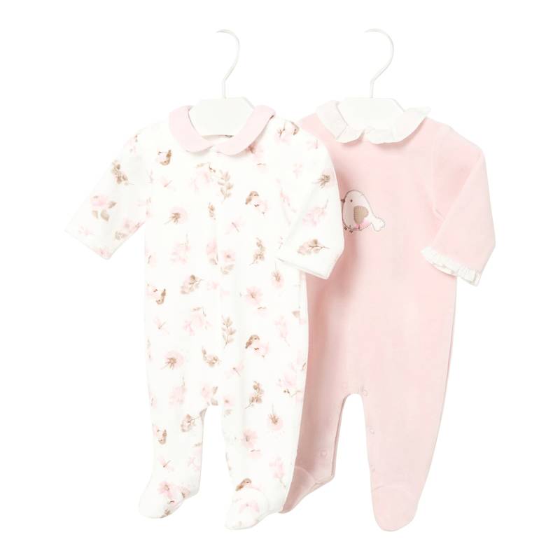 2er-Pack Nicki-Overalls Bubikragen Vogel Blumen von Mayoral