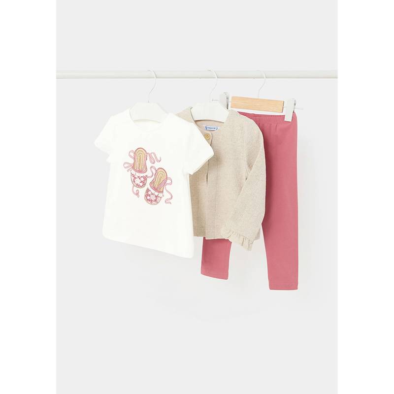 3-tlg. Set T-Shirt, Jacke und Leggings Schuhe von Mayoral