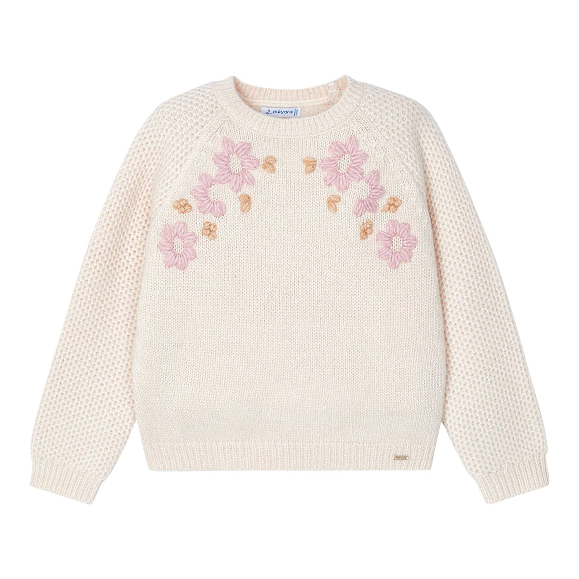 Strickpullover Blumen von Mayoral