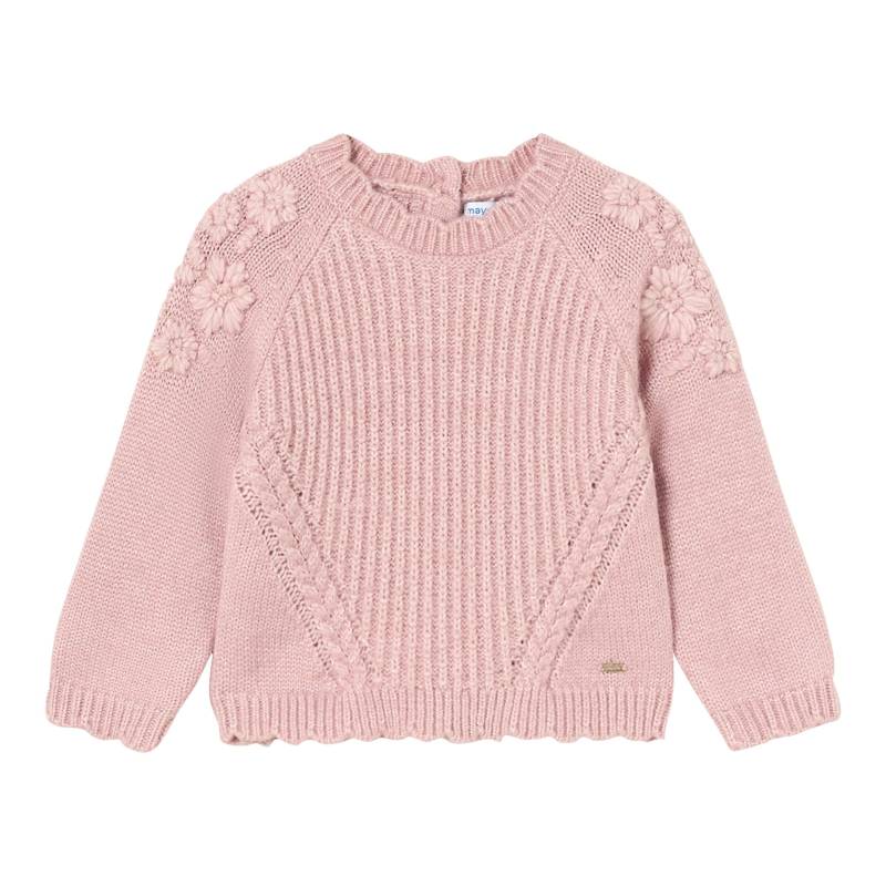 Strickpullover Blumen von Mayoral