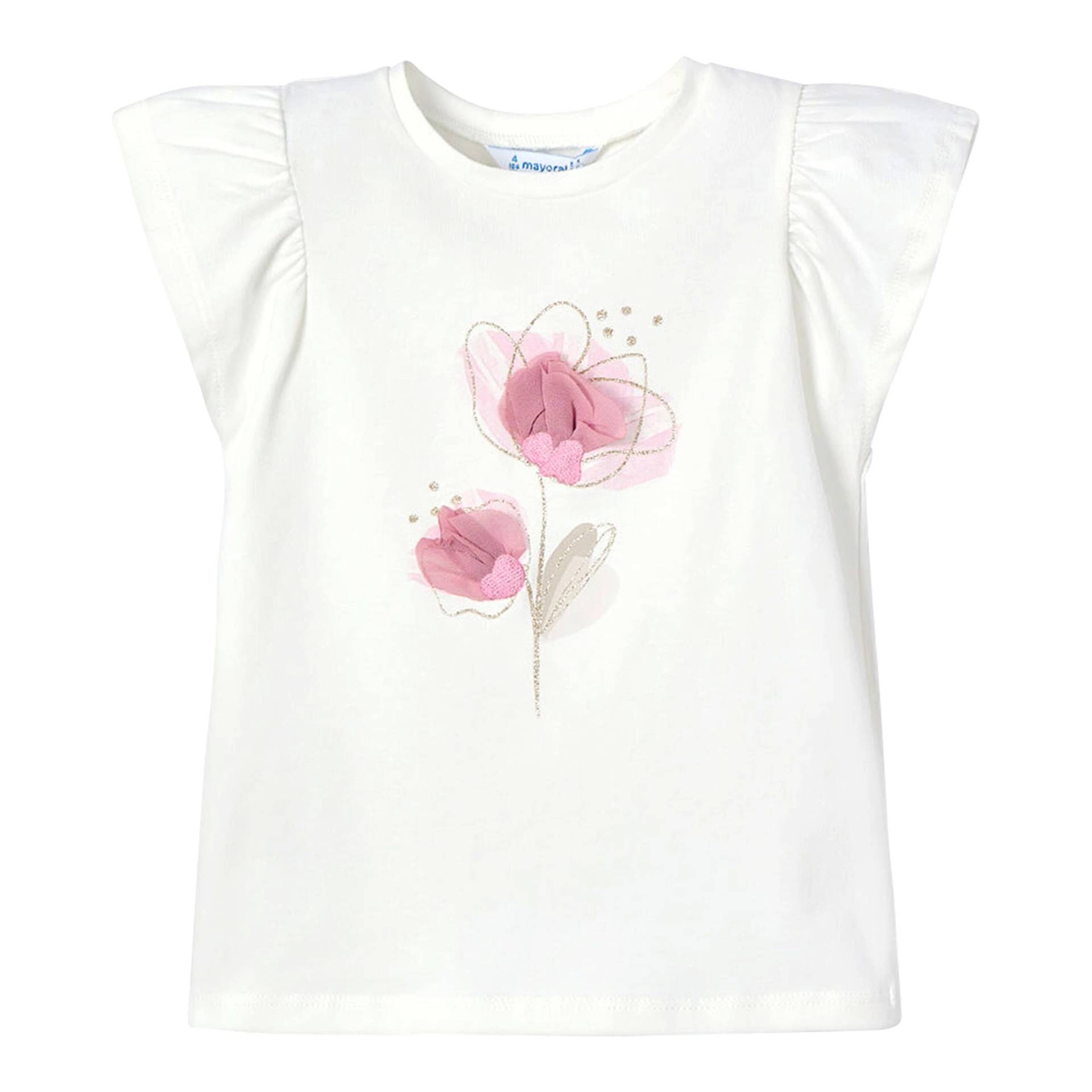 T-Shirt Tüll-Blume von Mayoral