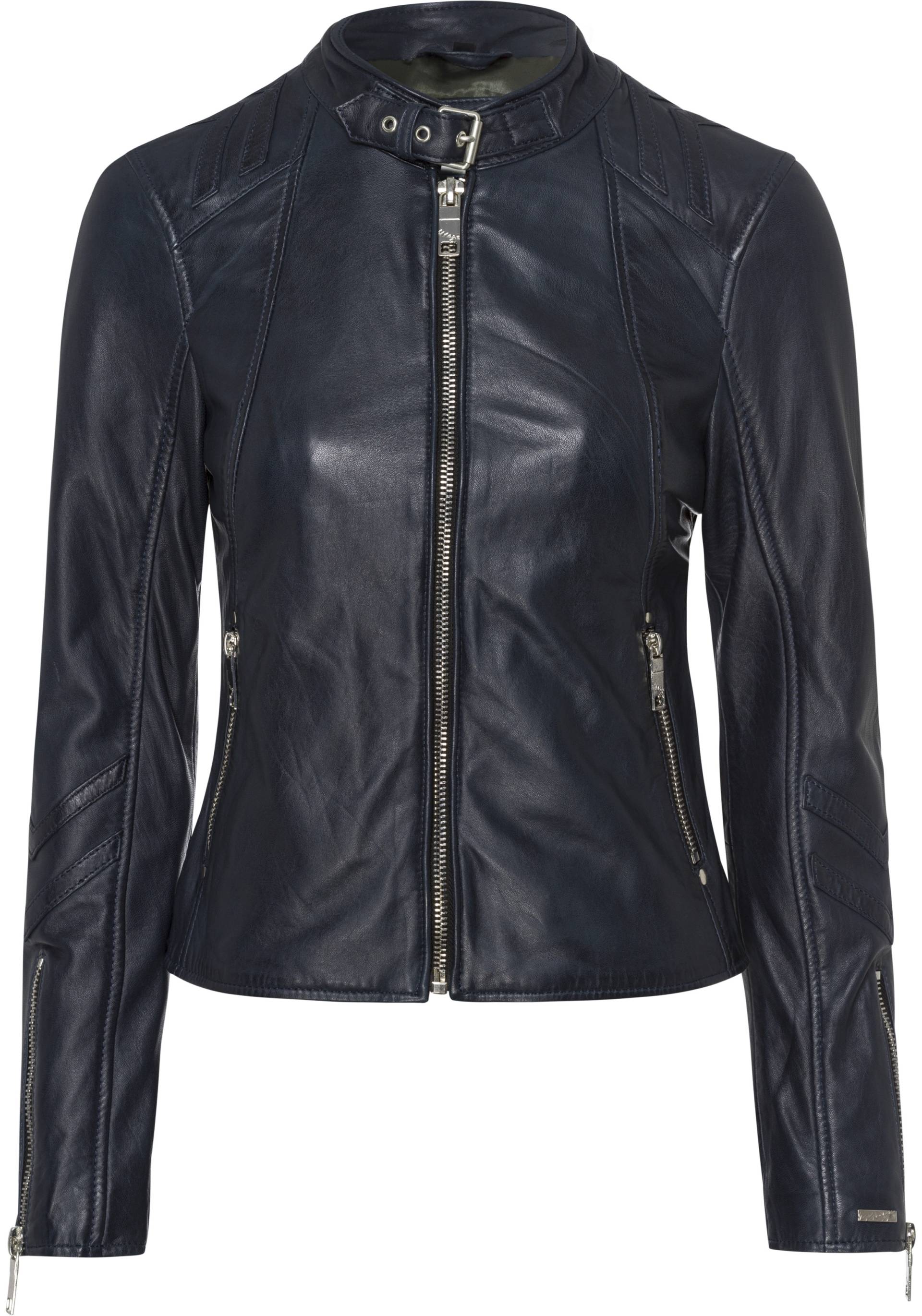 Maze Lederjacke, mit Fast-forward-Applikationen Maze Lederjacke, mit Fast-forward-Applikationen von Maze