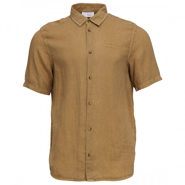 Mazine - Leland Linen Shirt - Hemd Gr L braun/beige von Mazine