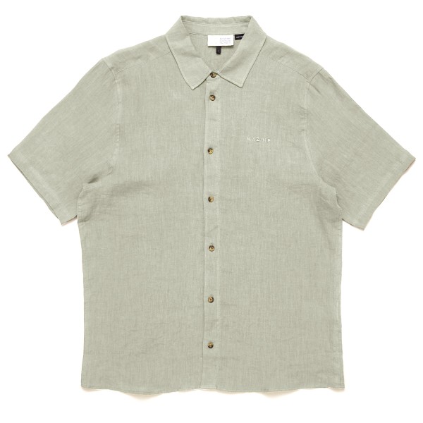 Mazine - Shortsleeve Linen Shirt - Hemd Gr L;M;S;XL;XXL beige/grau;braun;grau;weiß/beige Mazine - Shortsleeve Linen Shirt - Hemd Gr L;M;S;XL;XXL beige/grau;braun;grau;weiß/beige von Mazine