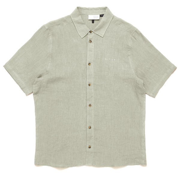 Mazine - Shortsleeve Linen Shirt - Hemd Gr L;M;S;XL;XXL beige/grau;braun;grau;weiß/beige von Mazine