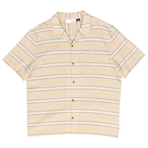 Mazine - Striped Linen-Mix Resort Shirt - Hemd Gr S beige von Mazine