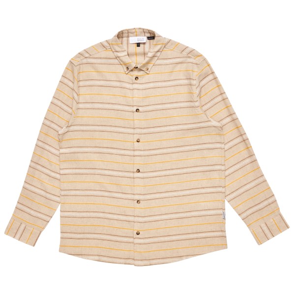 Mazine - Striped Linen-Mix Shirt - Hemd Gr L;M;S;XL;XXL beige von Mazine