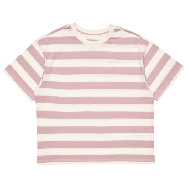 Mazine - Women's Block Stripes T - T-Shirt Gr XS rosa/weiß von Mazine