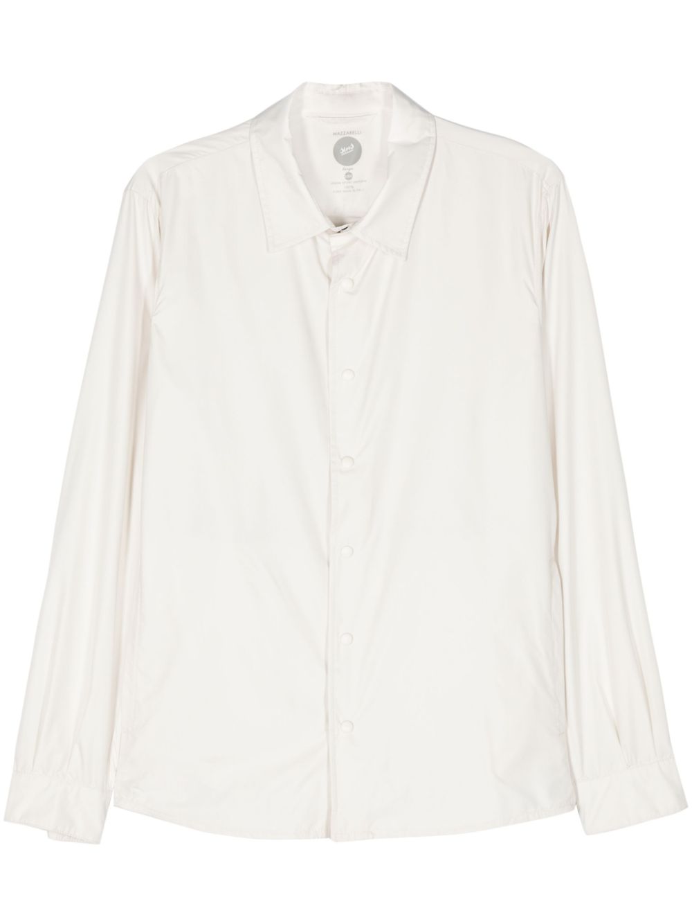 Mazzarelli long-sleeve shirt jacket - Neutrals von Mazzarelli