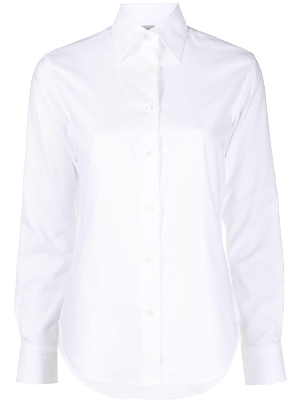 Mazzarelli slim-cut cotton shirt - White von Mazzarelli