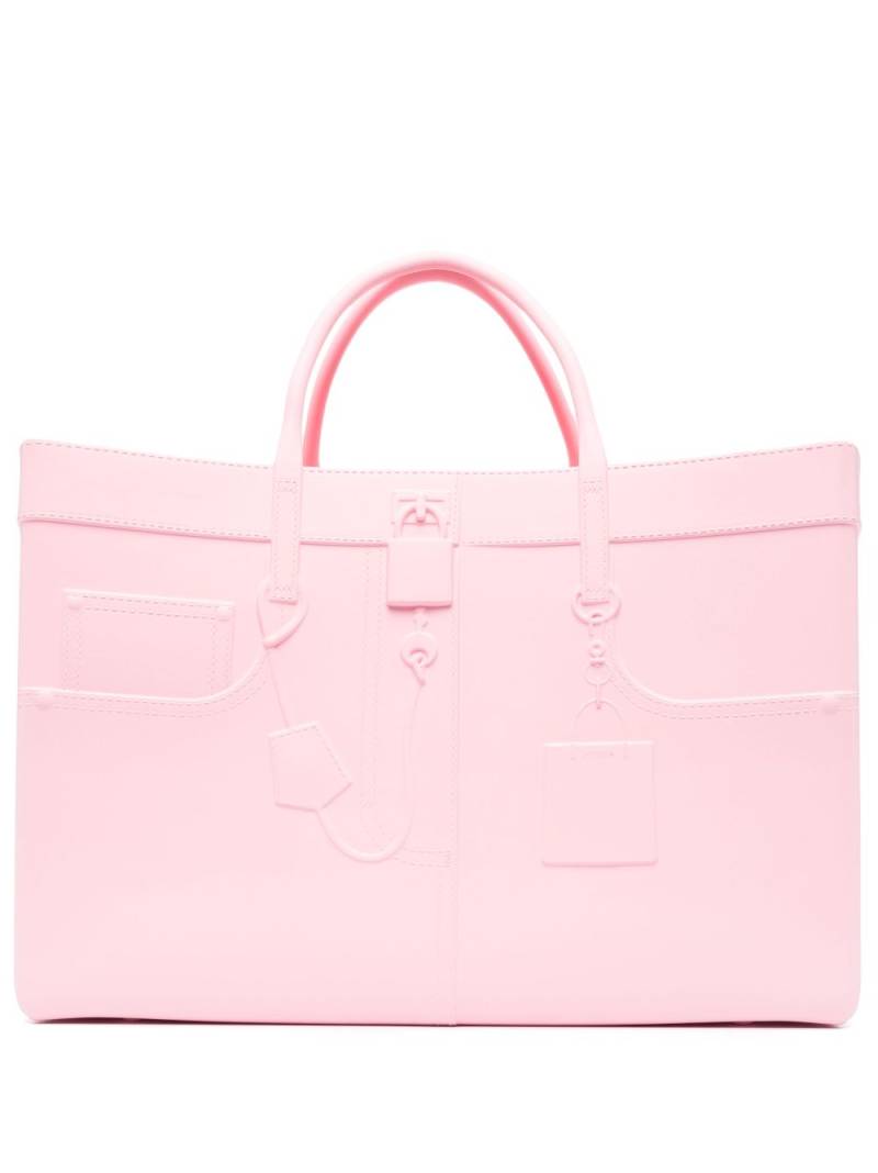 Medea open-top rectangular tote bag - Pink von Medea