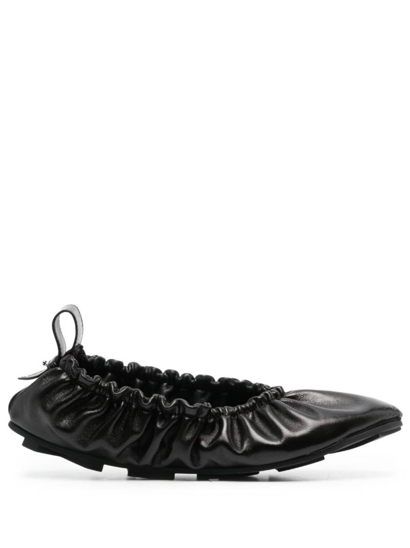 Medea scrunchie ballerina flats - Black von Medea