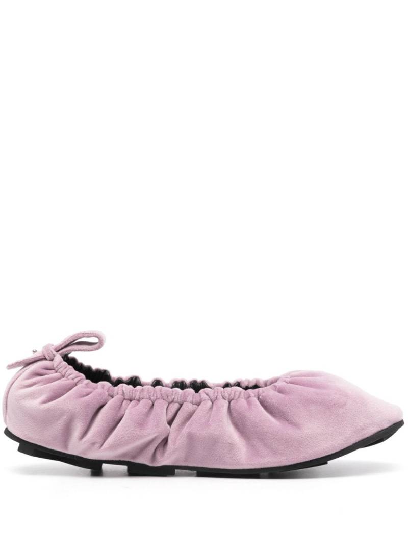 Medea velvet ballerina shoes - Pink von Medea