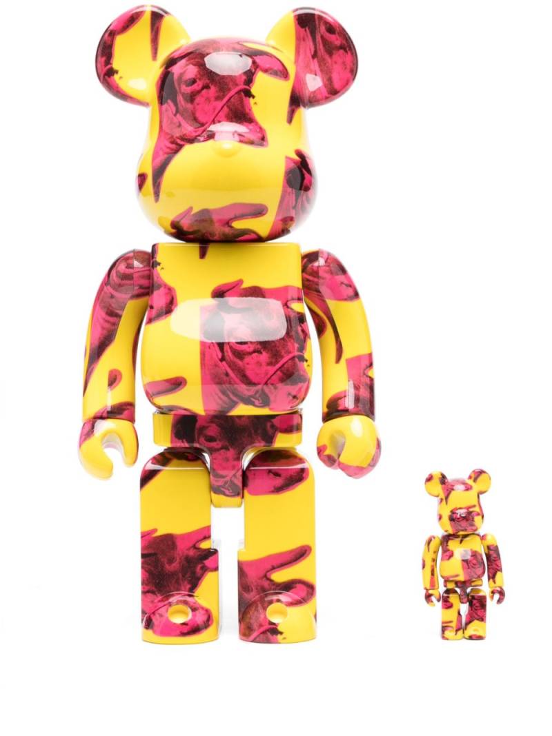 MEDICOM TOY x Andy Warhol BE@RBRICK 100% and 400% figure set - Yellow von MEDICOM TOY