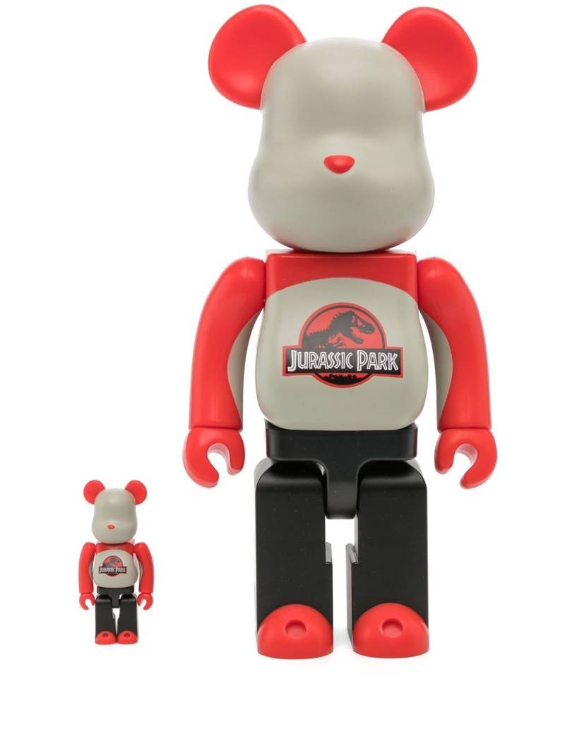 MEDICOM TOY Jurassic Park BE@RBRICK 100% and 400% figure set - Red von MEDICOM TOY