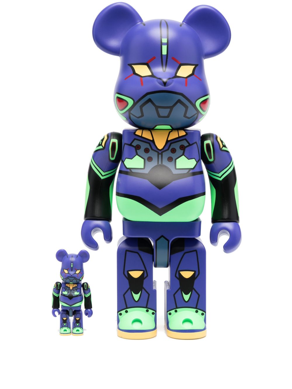 MEDICOM TOY x Evangelion BE@RBRICK 100% and 400% figure set - Purple von MEDICOM TOY