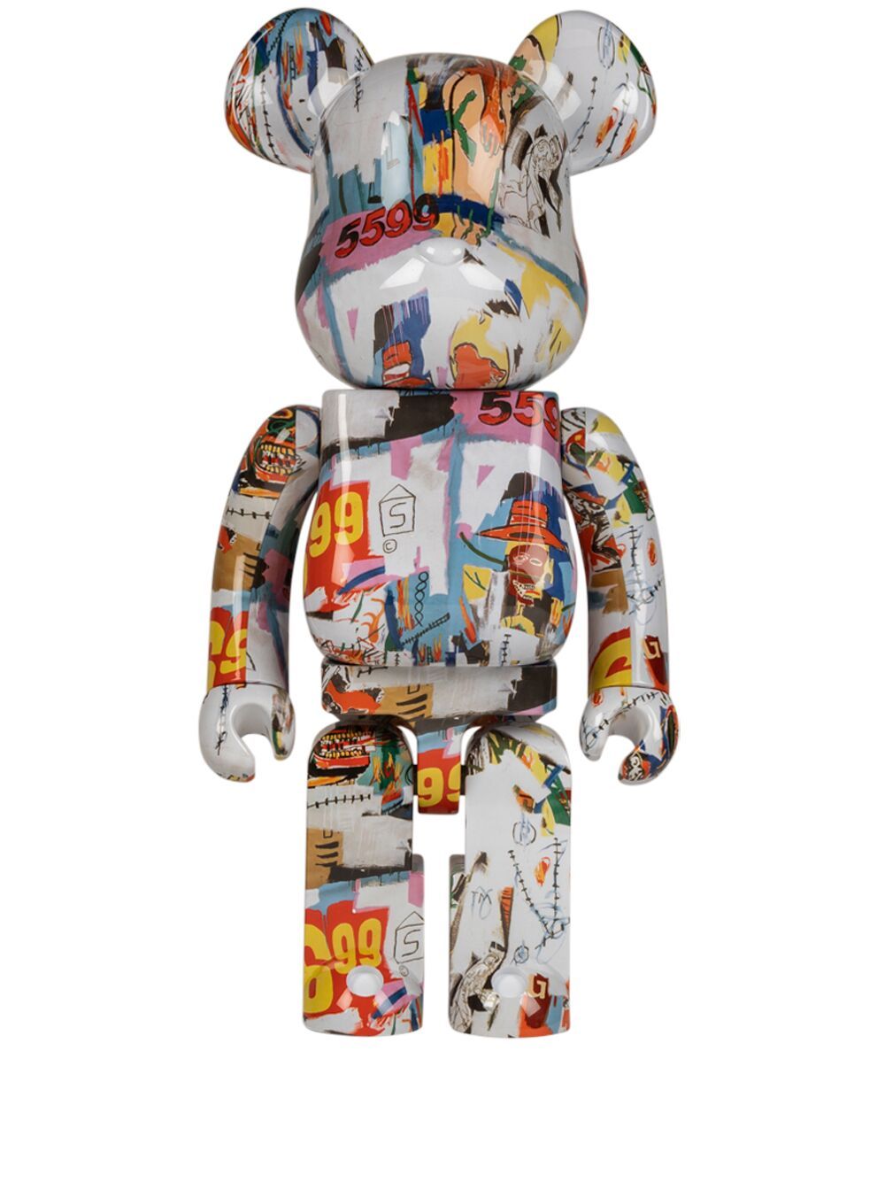 MEDICOM TOY x Andy Warhol x Jean Michel Basquiat BE@RBRICK 1000% figure - White von MEDICOM TOY