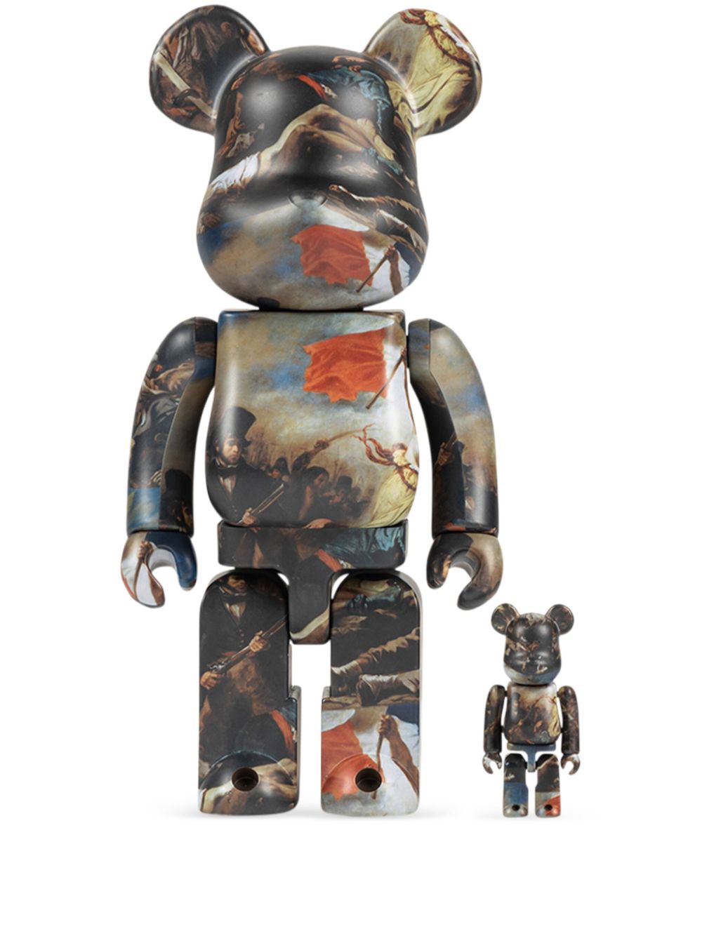 MEDICOM TOY x Eugène Delacroix Liberty Leading the People BE@RBRICK 100% and 400% figure set - Brown von MEDICOM TOY