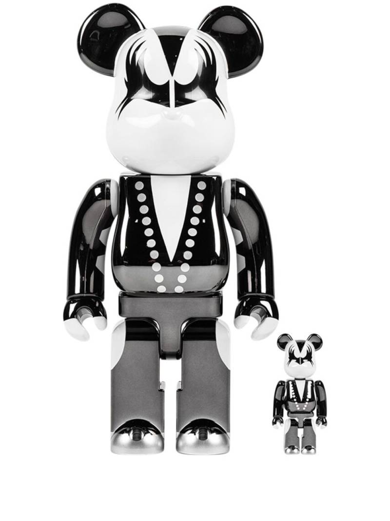 MEDICOM TOY x KISS Demon BE@RBRICK 100% and 400% figure set - Grey von MEDICOM TOY