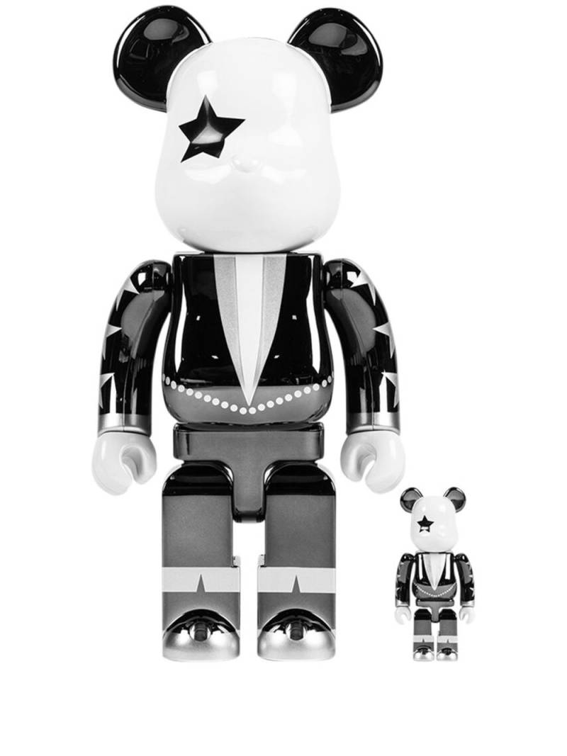 MEDICOM TOY x KISS Star Child BE@RBRICK 100% and 400% figure set - Grey von MEDICOM TOY