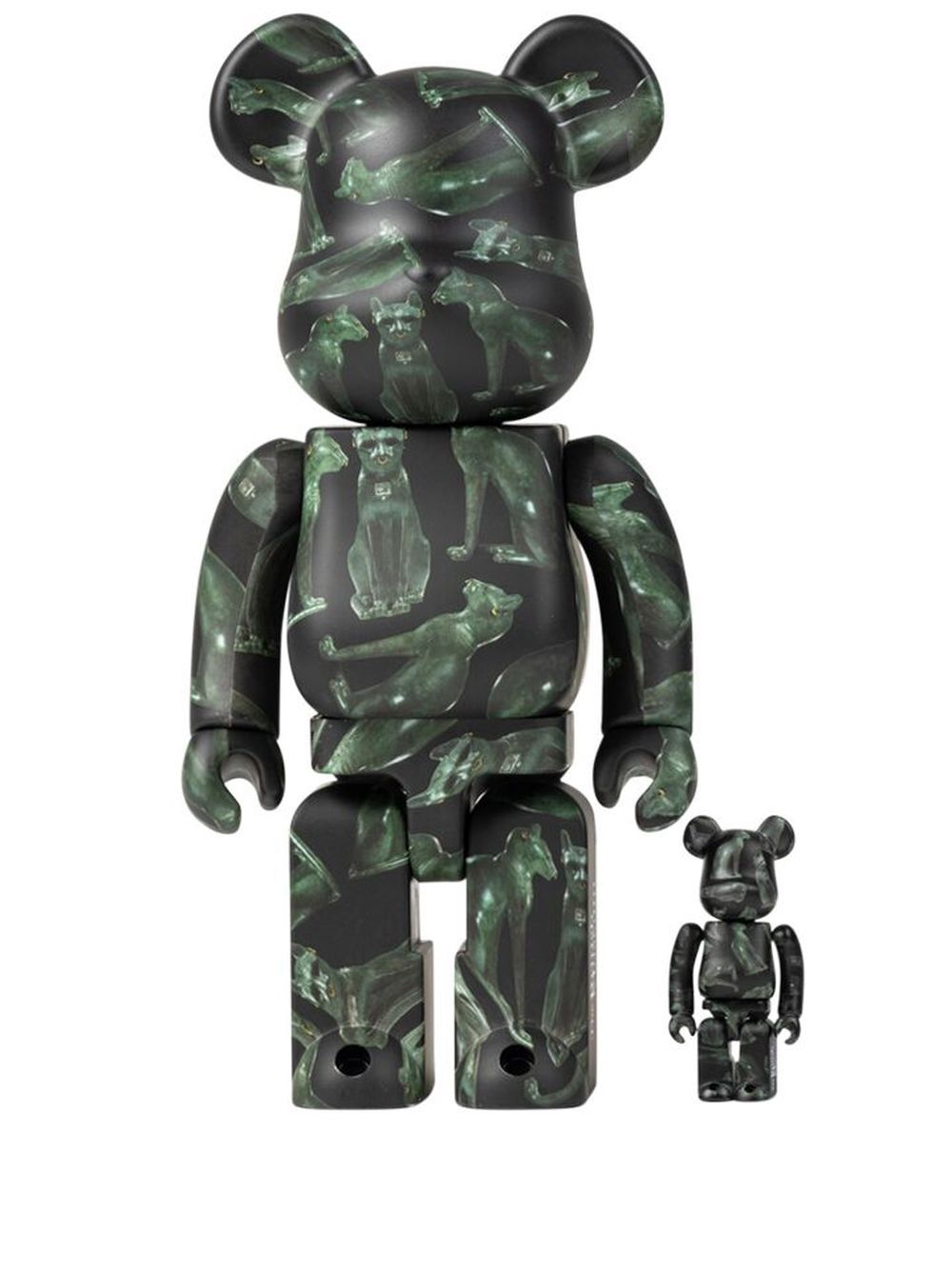 MEDICOM TOY x The British Museum Gayer-Anderson Cat BE@RBRICK 100% and 400% figure set - Black von MEDICOM TOY