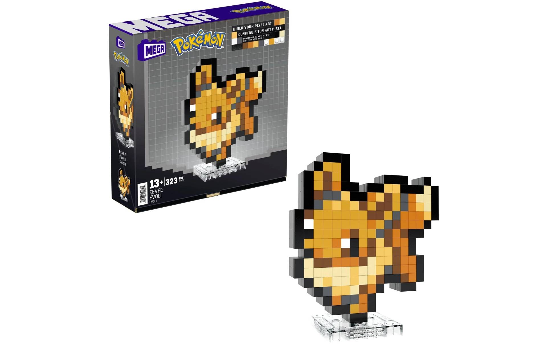 MEGA Spielbausteine »Pokémon Evoli Pixel Art«, (323 St.) von Mega