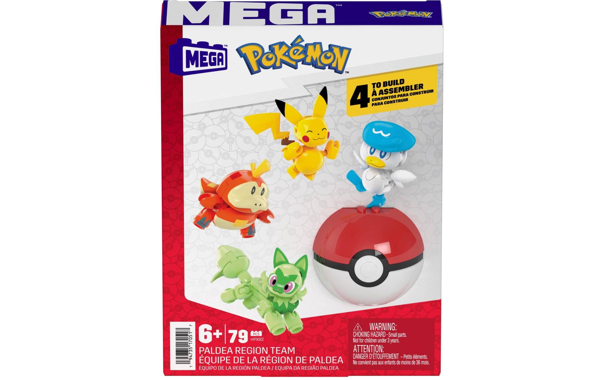 MEGA Spielbausteine »Pokémon Paldea Region Team«, (79 St.) von Mega